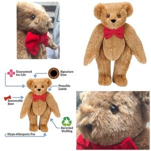 Vermont Classic Teddy Bear W/Red Bow Tie